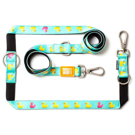 Max&Molly Multi-Leash Ducklings - adjustable leash for dogs, interesting pattern, 200cm