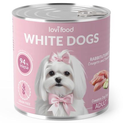 Lovi Food Dogs Rabbit & Turkey - wet food for dogs, rabbit with turkey, zucchini, and chamomile - 24x