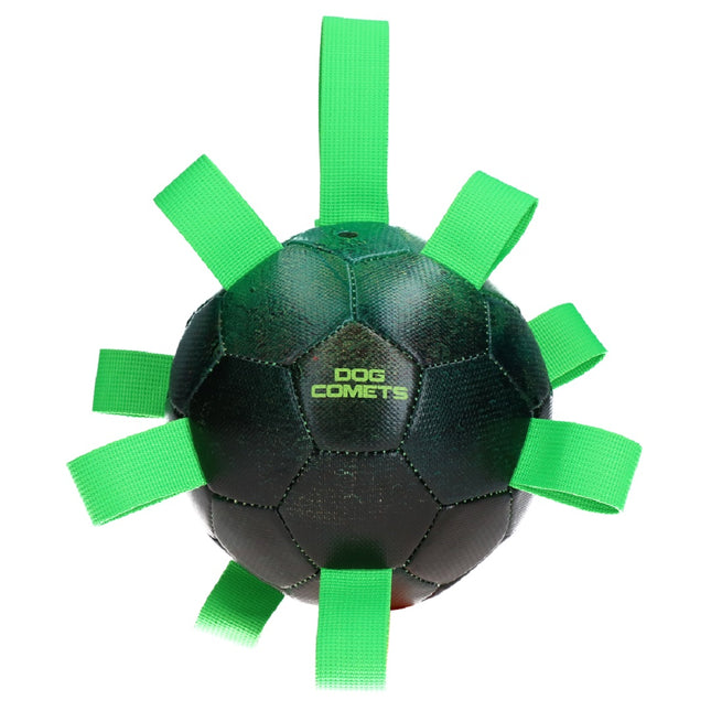 Dog Comets Hypernova - soccer ball for dogs, with handles and pump