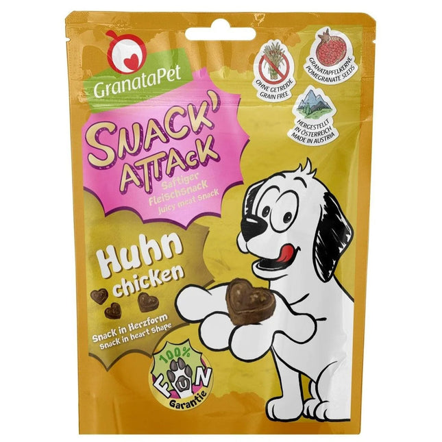 GranataPet Snack Attack Chicken - natural meat snacks for dogs, chicken