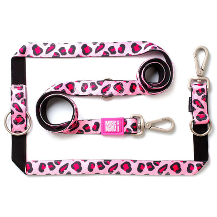 Max&Molly Multi-Leash Leopard - Adjustable Dog Leash, Cheetah Pattern, 200cm