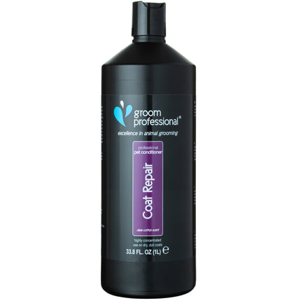 Groom Professional Coat Repair Conditioner - restorative conditioner for dry and damaged dog fur, concentrate 1:10