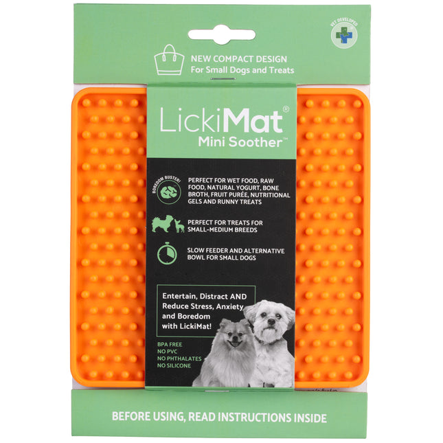 LickiMat Mini Classic Soother - licking mat for small dogs, raised pattern