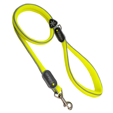 Coralpina Cinquetorri Leash Fluo - lightweight mesh dog leash, neon yellow