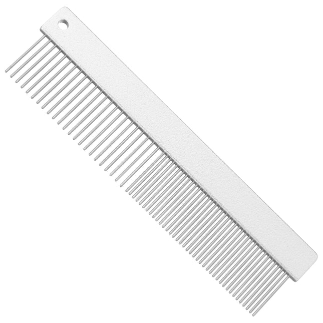 KW Smart Double Comb Large - large metal comb with mixed tooth spacing