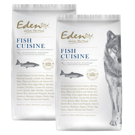 Eden Fish Cuisine Size M/L - food for medium and large breed dogs with salmon, herring, and trout