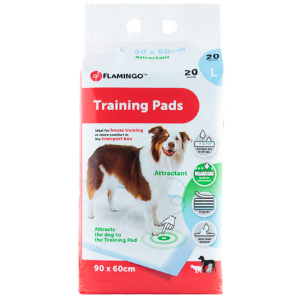 Flamingo Training Pads Attractant 20 pcs - dog urination mat with attractant