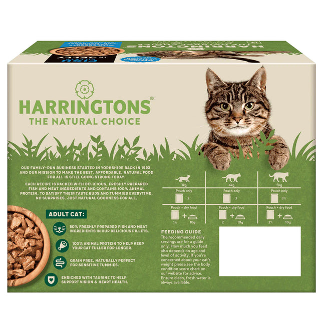 Harringtons Cat Fish Fillets in Jelly - grain-free wet food for cats, fish fillets in jelly - PROMOTION due to best before date