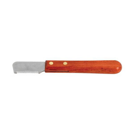 Chadog Stripping Knife - professional trimmer with wooden handle