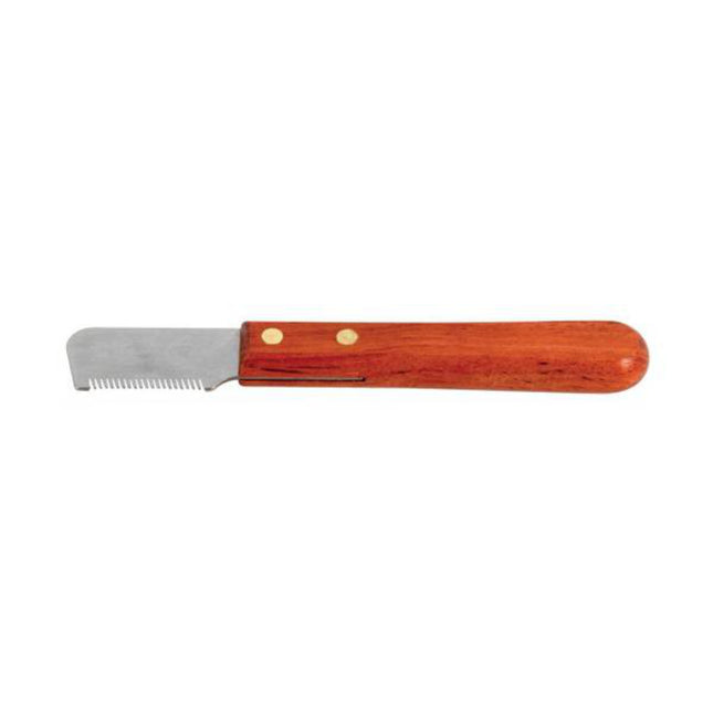 Chadog Stripping Knife - professional trimmer with wooden handle