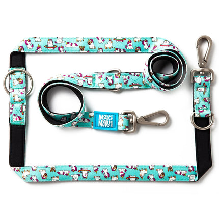 Max & Molly Multi-Leash Unicorn - adjustable leash for dogs, interesting pattern, 200cm