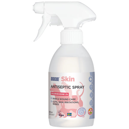 Disicide Skin Chlorhexidine 2% Spray - antiseptic preparation for disinfecting animal skin, in spray form