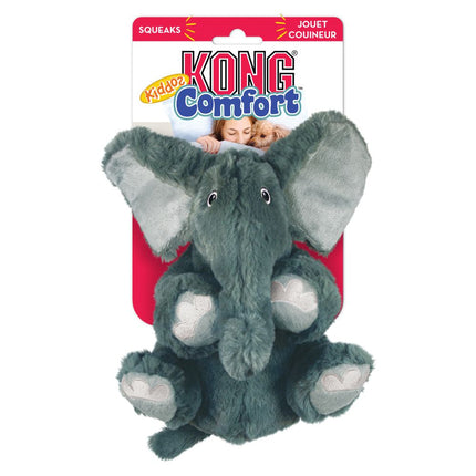 KONG Comfort Kiddos Elephant - plush toy for dogs, elephant with removable squeaker