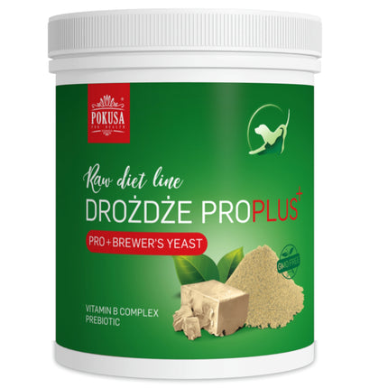 Pokusa Raw Diet Brewer's Yeast Pro Plus - brewer's yeast for dogs and cats enriched with prebiotics, strengthens immunity and digestive system.