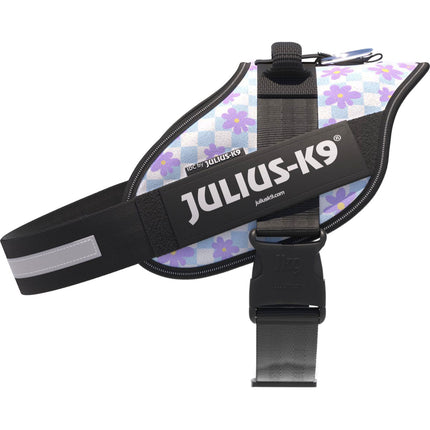 Julius - K9 IDC Powerharness Cartoon - dog harness, with reflectors, in floral design