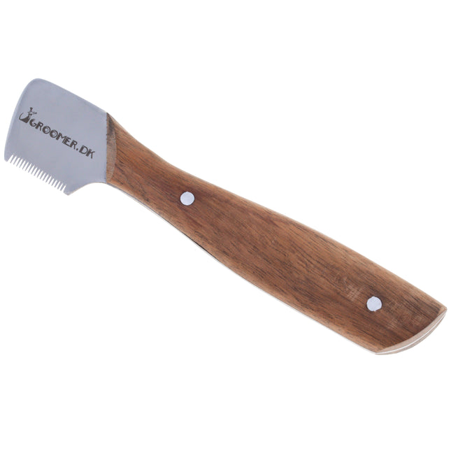 Groomer.dk Danish Classic Knife - classic trimmer with wooden handle