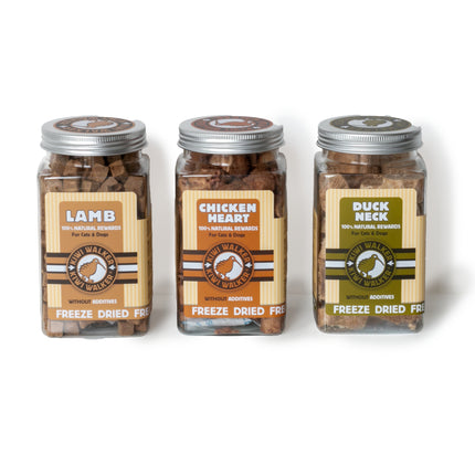 Kiwi Walker Snacks Lamb - 100% lamb, freeze-dried, natural treats for dogs and cats