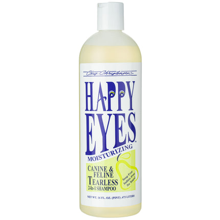 Chris Christensen Happy Eyes 2In1 Shampoo - gentle shampoo and conditioner in one, for puppies and kittens, tear-free, concentrate 1:5