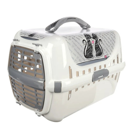 Flamingo Pet Carrier Cats in Love - Cat Transporter with Print