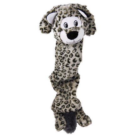 KONG Stretchezz Snow Leopard XL - stretchy toy for dogs, snow leopard