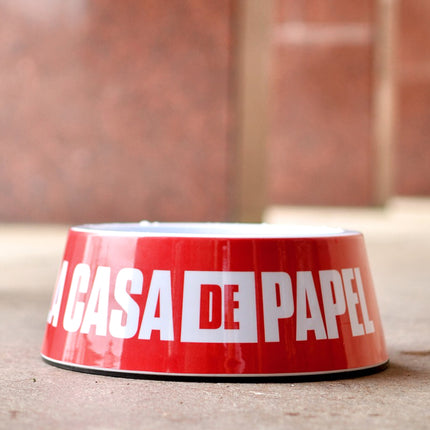 Dashi La Casa De Papel Original Bowl - melamine bowl for dogs and cats, themed after the series Money Heist