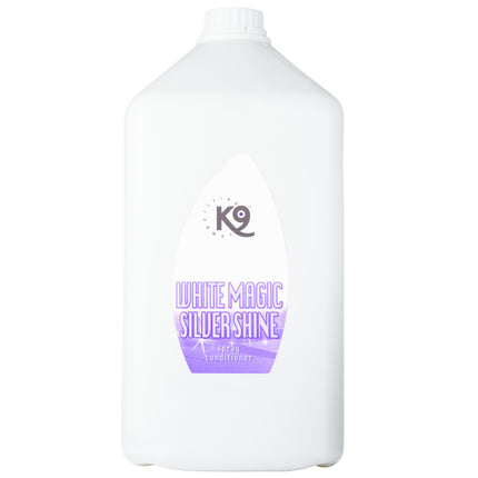 K9 White Magic Silver Shine Spray - multi-purpose conditioner for horses, for white and silver coats