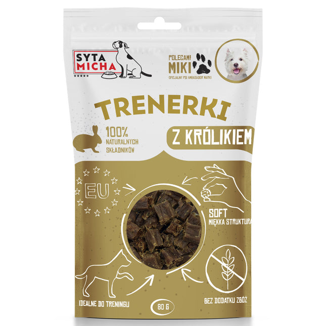 Syta Micha training treats with rabbit - low-calorie and single-protein training snacks for dogs