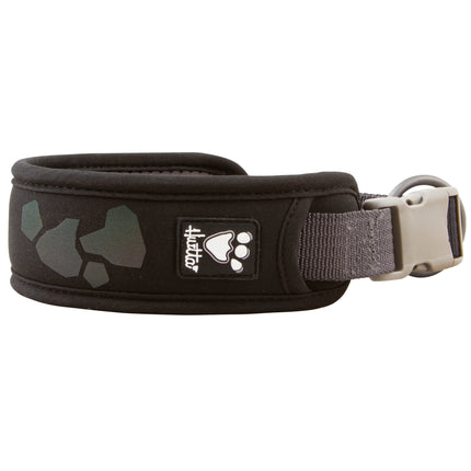 Hurtta Weekend Warrior Collar Raven - waterproof dog collar - 55 - 65cm