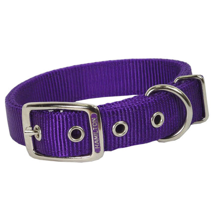 Hamilton Double Thick Dog Collar - strong, nylon dog collar - Length: 76cm