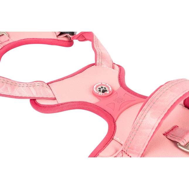 Max&Molly Sport Harness Matrix 2.0 Rose - adjustable harness for dogs, with QR identifier, pastel pink