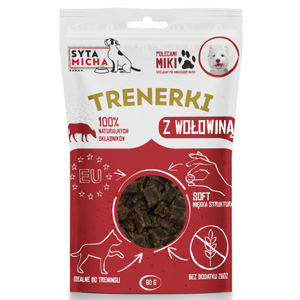 Syta Micha beef training treats - soft snacks for dogs, single protein and grain-free