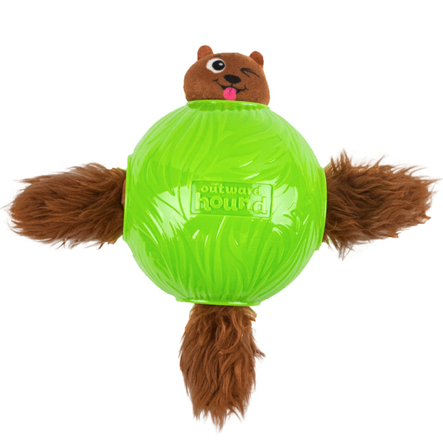 Nina Ottosson Dog Snuffle N' Treat Ball Level Small - Snuffle treat ball for dogs, with 4 squirrels, small level