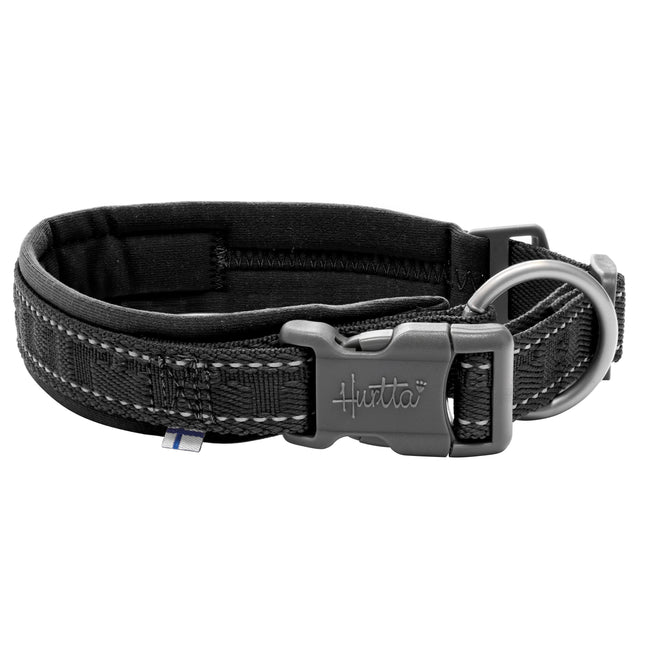 Hurtta Casual Collar Eco Raven - dog collar made from recycled materials - 30 - 40