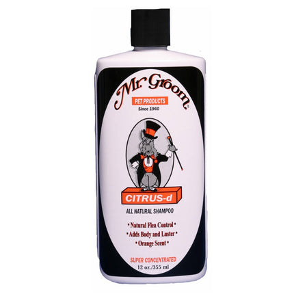 Mr Groom Citrus Shampoo - natural flea shampoo for dogs, with essential oils, aloe vera, and coconut oil