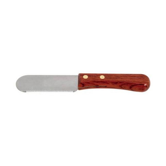 Chadog Stripping Knife - professional trimmer with a wooden handle, very fine, wide