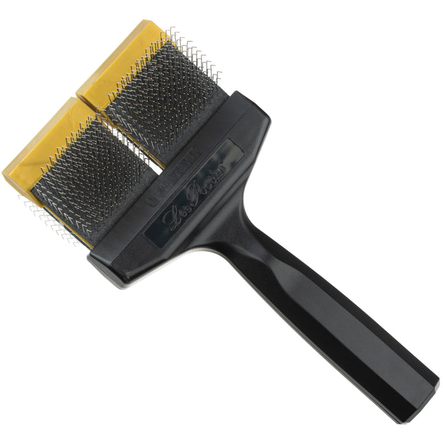 Les Poochs Finishing Brush - soft, flexible poodle brush for dogs