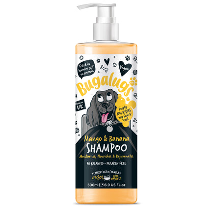 Bugalugs Mango & Banana Shampoo - nourishing and restorative shampoo for dogs, concentrate 1:10