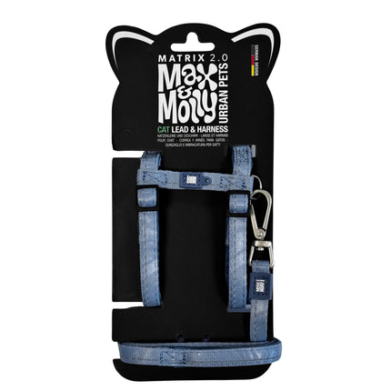 Max&Molly Cat Lead & Harness Set Matrix 2.0 - harness and leash set for cats, with neoprene lining