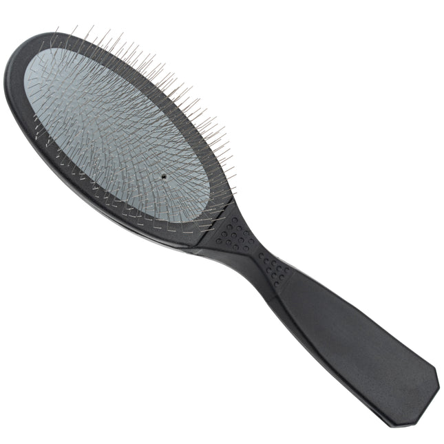 Show Tech Ultra - Pro Side Soft Slicker Brush - soft poodle brush with a comfortable handle, 22 mm metal pins