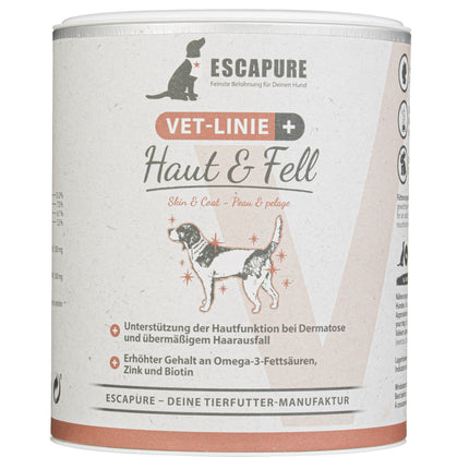 Escapure VET Skin & Coat - dietary supplement for improving the condition of your dog's skin and coat