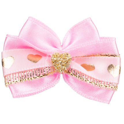 Blovi Bow Glamour bow with golden hearts