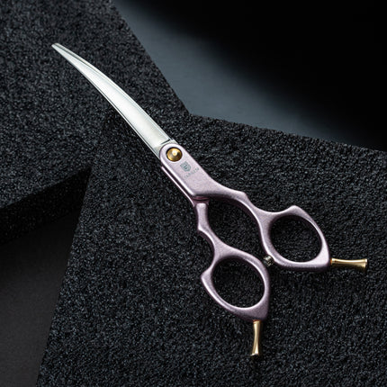 Jargem Asian Style Light Curved Scissors - very lightweight, curved scissors for Korean-style grooming