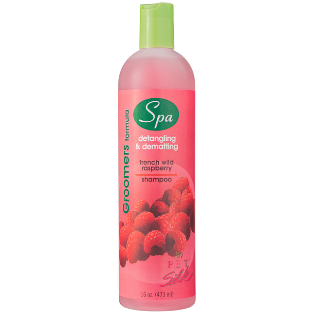 Pet Silk Spa Formula French Wild Raspberry Shampoo - moisturizing shampoo that facilitates coat detangling, with a raspberry scent, concentrate 1:16