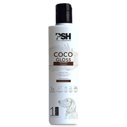 PSH Daily Beauty Coco Gloss Shampoo - revitalizing shampoo for hard and coarse fur of dogs and cats, with coconut oil