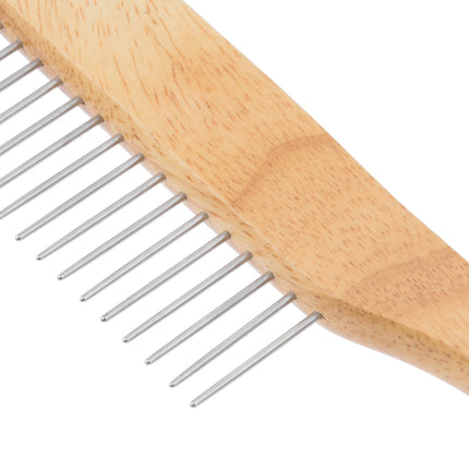 Miranda Wooden Handle Comb with Teeth