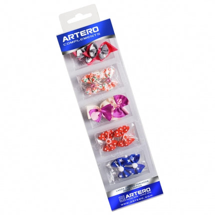 Artero - Colorful Bows for Ponytails Mix of Patterns 10pcs