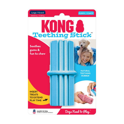 KONG Puppy Teething Stick - original rubber dental chew toy for puppies