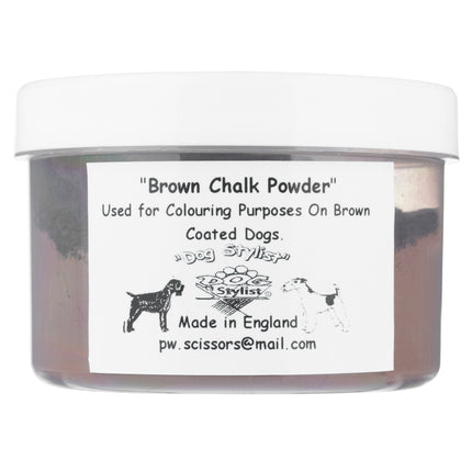 P&W Dog Stylist Chalk Powder - coloring chalk for fur, made in the UK