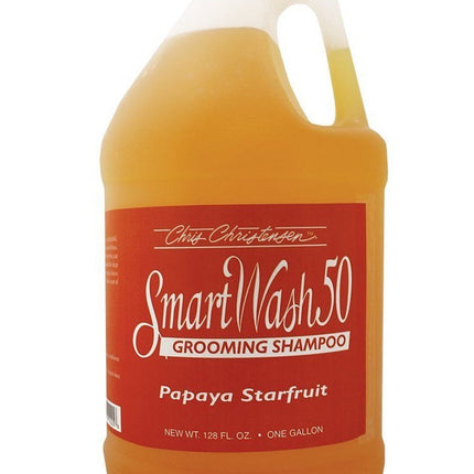 Chris Christensen Smart Wash Papaya Starfruit Shampoo - deep cleansing shampoo for dogs and cats, with a papaya scent, concentrate 1:50