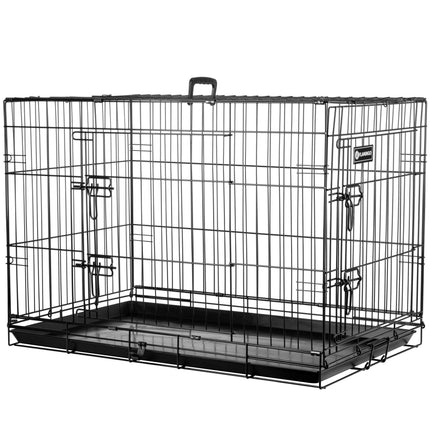 Flamingo Ebo - metal dog cage, L: